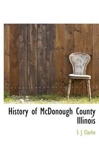History of McDonough County Illinois