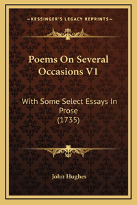 Poems on Several Occasions V1