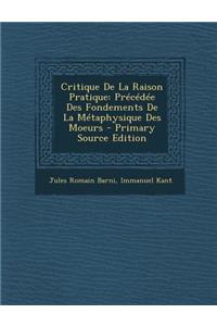 Critique de La Raison Pratique