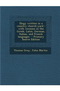 Elegy Written in a Country Church-Yard