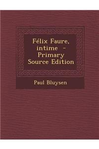 Felix Faure, Intime