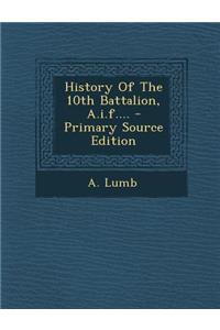 History of the 10th Battalion, A.I.F....