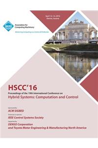 HSCC 16 19th ACM International Conference on Hybrid Systems