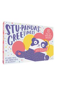 Stu-Pandas Greetings! 10 Pull-Tab Cards & Envelopes