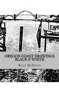 Oregon Coast Drawings -- Black & White
