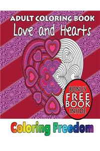 Adult Coloring Books: Love and Hearts