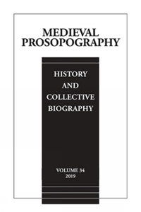 Medieval Prosopography, Volume 34 (2019)