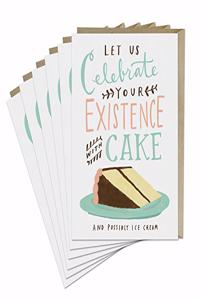 6-Pack Em & Friends Celebrate With Cake Card