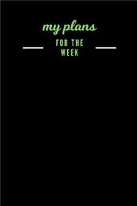 Undated Weekly Planner