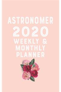 astronomer 2020 Monthly Weekly Planner astronomer Occupation Planner A beautiful