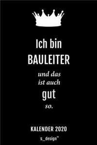 Kalender 2020 für Bauleiter