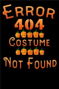 error 404 costume not found