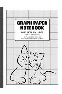 Graph Paper Notebook 1 Inch Squares