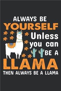 Always be yourself when you can be a llama then always be a llama