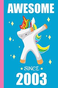 16th Birthday Dabbing Unicorn
