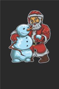 Snowman With Santa