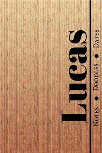 Manly Masculine Notebook with Personalized Monogram Lucas
