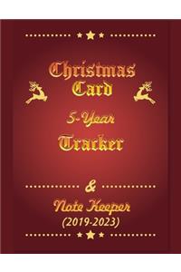 Christmas Card 5-Year Tracker and Note Keeper