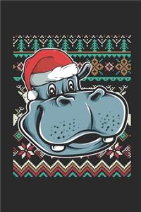 Ugly Christmas - Hippo: Blank Lined Notebook - Journal for Ugly Christmas Gift And New Year Gift Idea