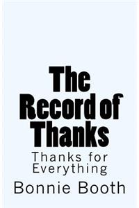 Record of Thanks