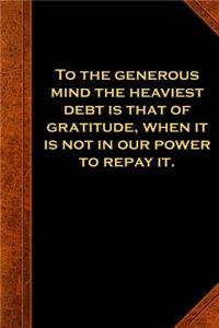 2019 Daily Planner Ben Franklin Quote Generous Mind Vintage Style