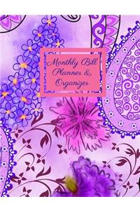 Monthly Bill Planner and Organizer- Prunus