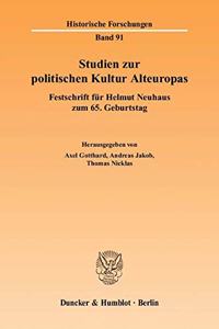 Studien Zur Politischen Kultur Alteuropas