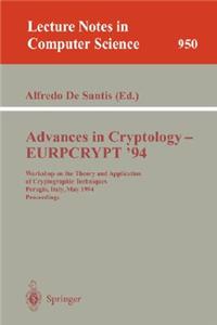 Advances in Cryptology - Eurocrypt '94