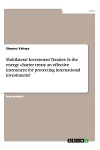 Multilateral Investment Treaties