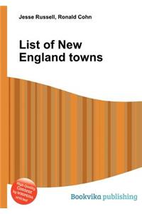 List of New England Towns