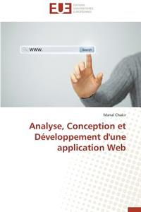 Analyse, Conception Et Développement d'Une Application Web