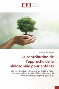 contribution de l'approche de la philosophie pour enfants