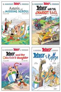 Asterix Series 8 Collection 4 Books Set (Book 36-39) (Asterix and The Missing Scroll, Asterix and The Chariot Race, Asterix and The Chieftain's Daughter & Asterix and the Griffin)