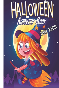 Halloween activity book for kids.