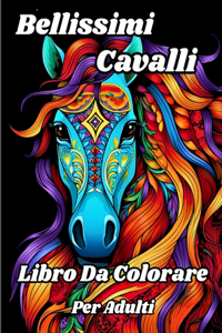 Libro da Colorare per Adulti con Bellissimi Cavalli