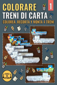 Colorare Treni di Carta 1