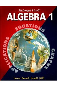 McDougal Littell Algebra 1: Student Edition (C) 2001 2001