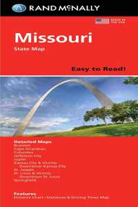 Rand McNally Easy to Read: Missouri State Map