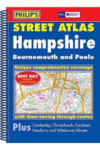 Philip's Street Atlas Hampshire, Bournemouth and Poole