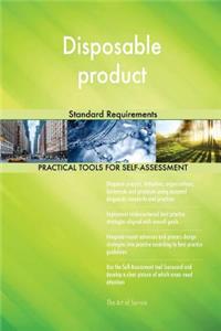 Disposable product Standard Requirements