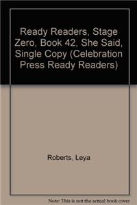 Ready Readers, Stage Zero, Book 42, She Said, Single Copy
