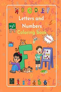 Letters and Numbers Coloring book