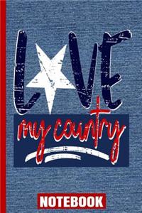 Love My Country Notebook