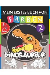 Mein erstes Buch von - Färben - Dinosaurier 2 - Nachtausgabe