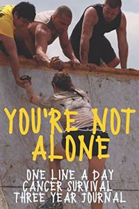 You're Not Alone Cancer Survival Notebook One Line A Day Three Year Journal