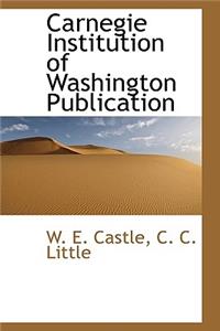 Carnegie Institution of Washington Publication