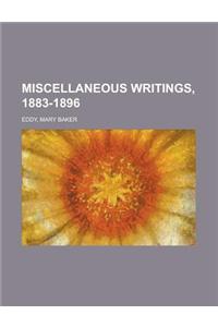Miscellaneous Writings, 1883-1896