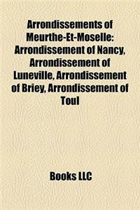 Arrondissements of Meurthe-Et-Moselle