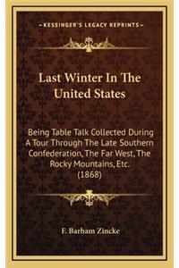 Last Winter in the United States
