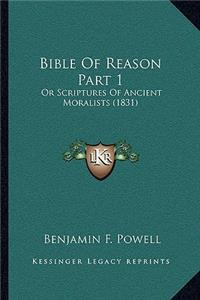 Bible Of Reason Part 1